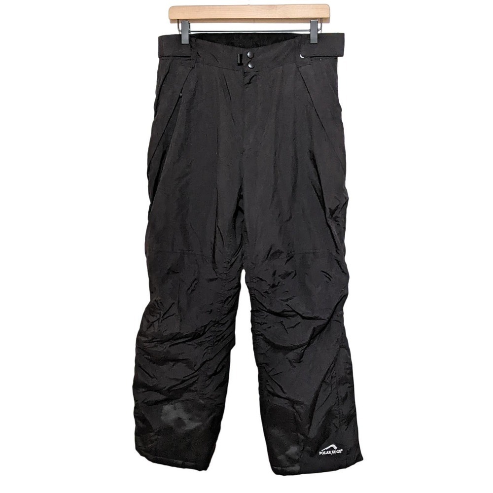 Polar Edge Mens Silver Series Snow Ski Pants Size M Black Snowboarding Active